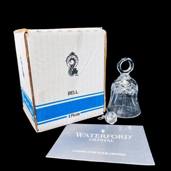 Waterford Other - Vtg WATERFORD Lismore Bell Cut Lead Crystal 3.5 Ireland Small Handled Dinner BOX